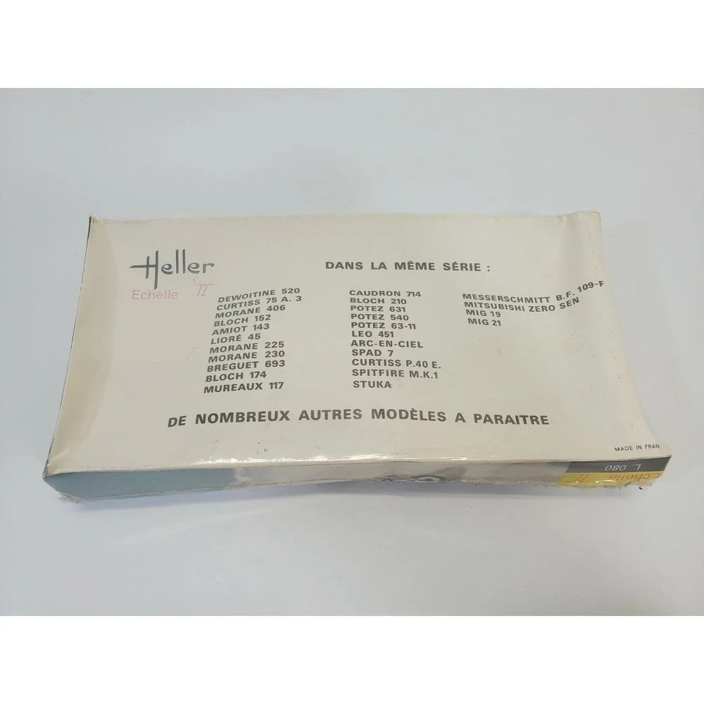 Heller L. 080 Spitfire M.K1 Jet Airplane Plane‎ 1/72 Scale Model Kit NEW